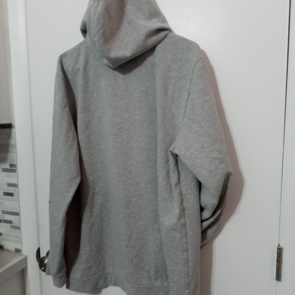 Playboy X PacSun pullover Logo Fleece Gray Hooded sweatshirt Kangaroo Pocket L - Picture 6 of 6